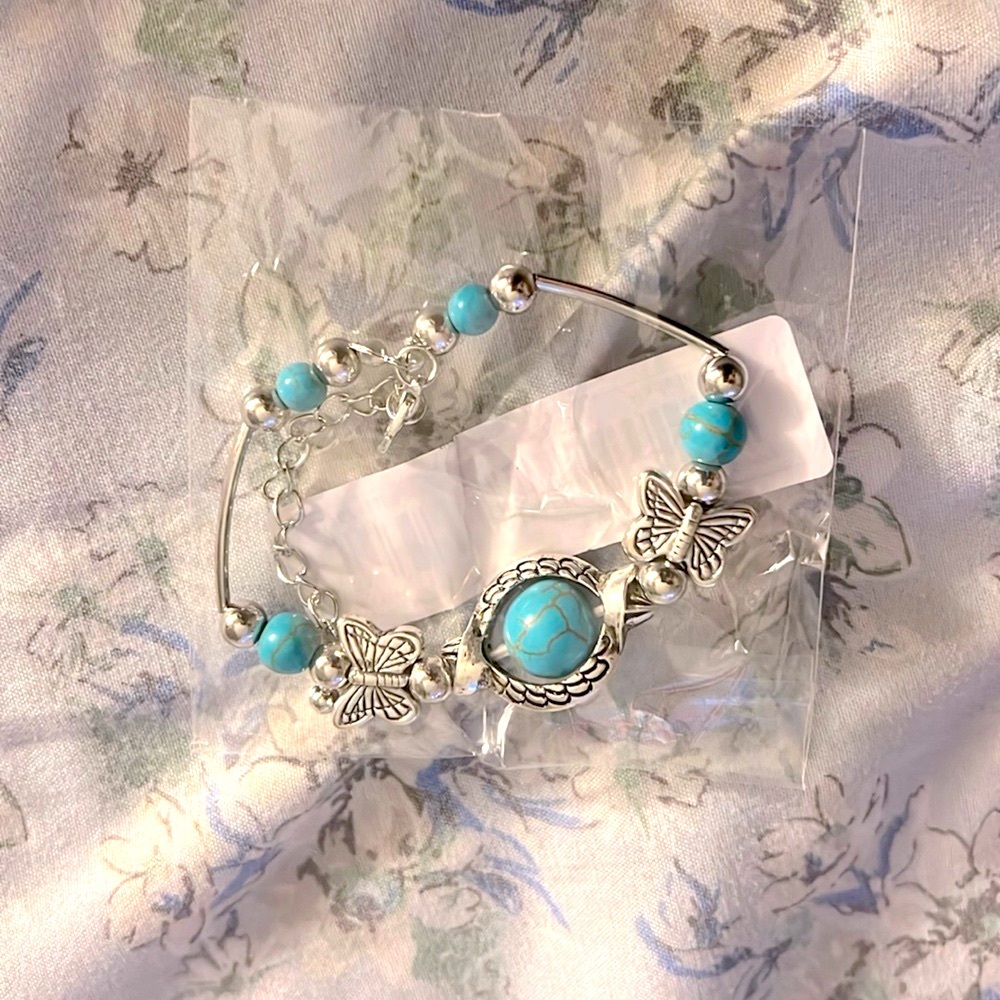 Turquoise silver bracelet - Picture 2 of 3